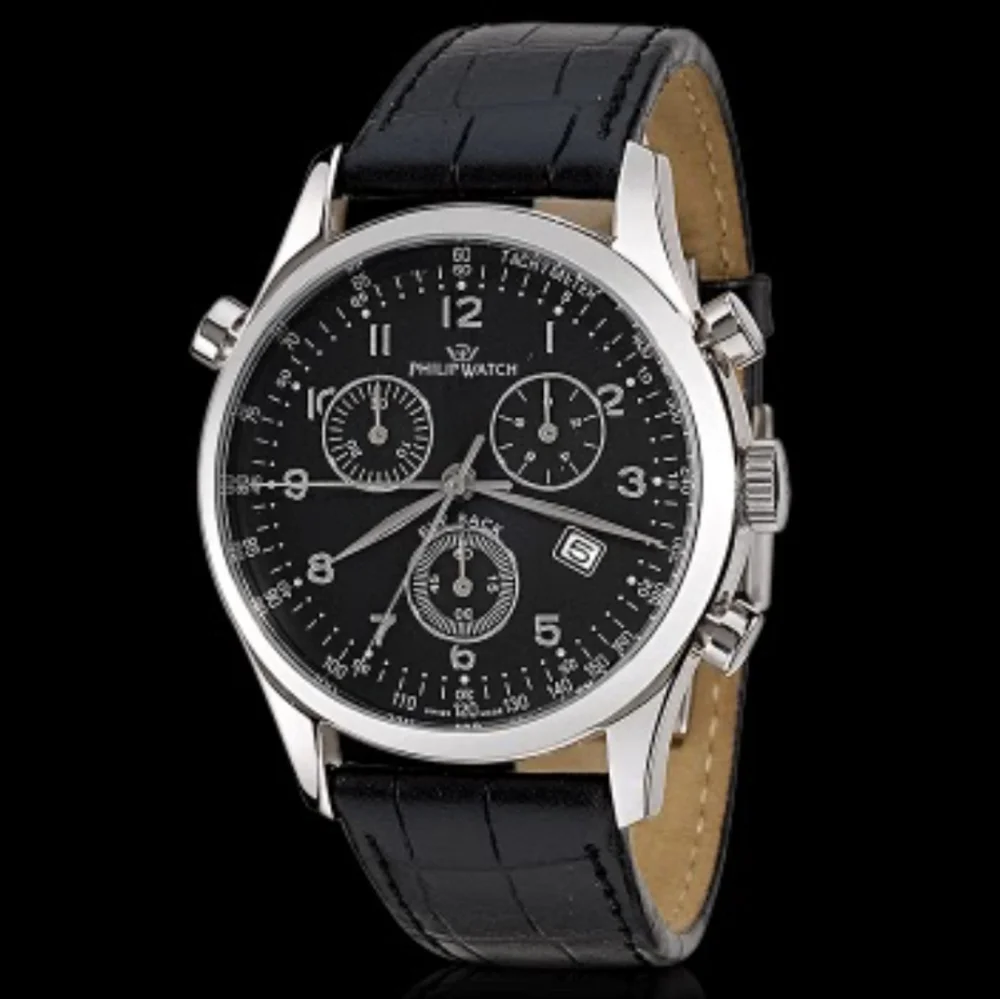 Philip Men's Black Leather Watch 8271 941 225